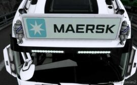 ETS2 Volvo Part Mod: BIG Lightbox Volvo FH5 2020 Maersk 1.44 (Image #5)