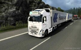 ETS2 Volvo Part Mod: BIG Lightbox Volvo FH5 2020 Maersk 1.44 (Image #6)