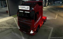 ETS2 Caterpillar Part Mod: BIG Lightbox Volvo FH5 2020 Caterpillar 1.44 (Image #5)