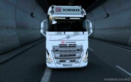 ETS2 Volvo Part Mod: BIG Lightbox Volvo FH5 2020 DB Schenker 1.44 (Image #2)