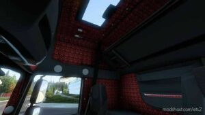 ETS2 DAF Mod: XF Euro 6 RED Plush Interior + Exterior 1.44 (Image #3)