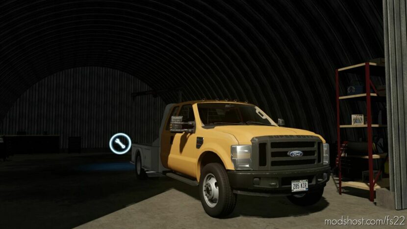 FS22 Ford Vehicle Mod: F-350 Flatbed (Featured)