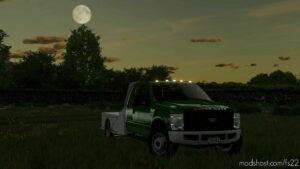 FS22 Ford Vehicle Mod: F-350 Flatbed (Image #5)