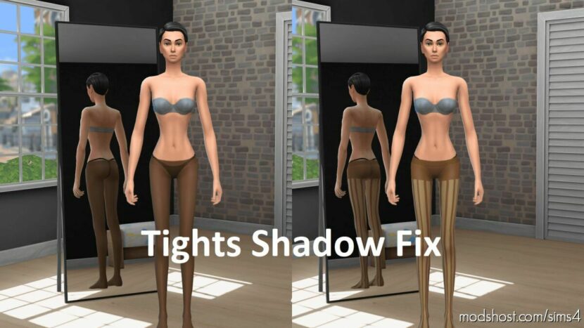 Sims 4 Mod: A Shadow FIX For The TWO Base Game Tights (Featured)