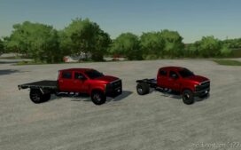 FS22 Chevy Vehicle Mod: 2018 Chevy Silverado 4500HD Flatbed V1.1 (Image #3)