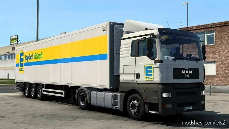 ETS2 MAN Mod: Edeka Combo Skin 1.44 (Featured)