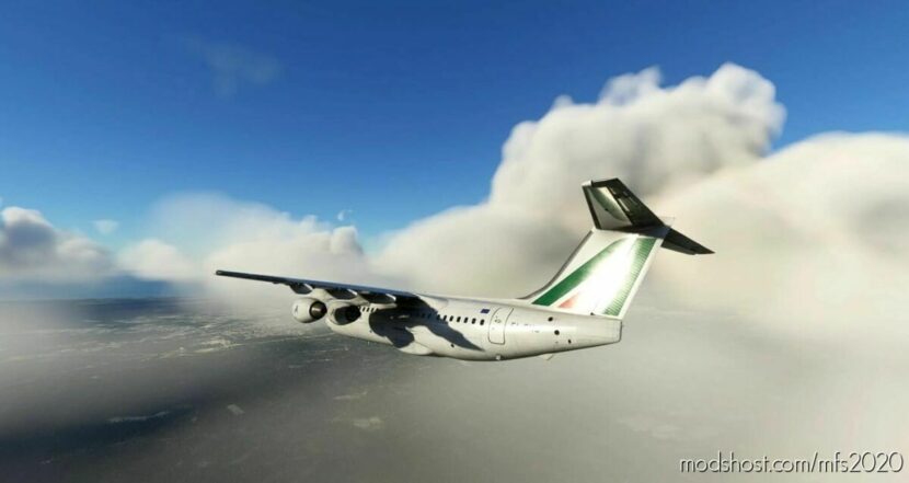 MSFS 2020 Livery Mod: Alitalia Express (Azzurra AIR) V1.0.1 (Featured)