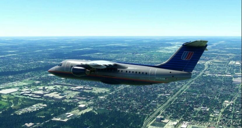 MSFS 2020 Livery Mod: United Express (AIR Wisconsin) (Featured)