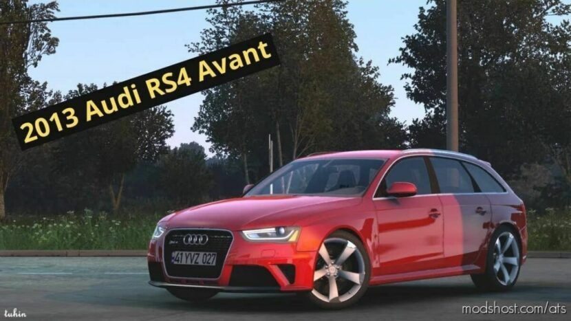 ATS Audi Car Mod: RS4 Avant 2013 + Interior 1.43 (Featured)