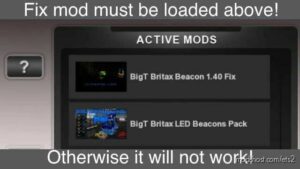 ETS2 Part Mod: Bigt Britax Beacon + FIX V1.44 (Image #2)