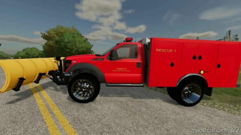 FS22 Ford Vehicle Mod: Jimmy’s Ford F550 Rescue (Featured)