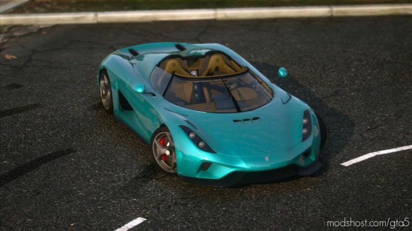 GTA 5 Vehicle Mod: Koenigsegg Regera Add-On / Fivem | Template | Vehfuncs V (Featured)