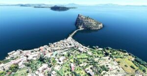 MSFS 2020 Scenery Mod: Château Aragonais / Aragonese Castle (Image #2)