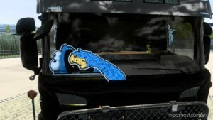 ETS2 RJL Part Mod: Cookie Monster Wiper Stickers (Image #5)