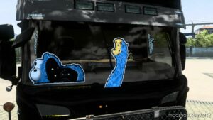 ETS2 RJL Part Mod: Cookie Monster Wiper Stickers (Image #6)