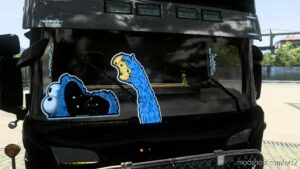 ETS2 RJL Part Mod: Cookie Monster Wiper Stickers (Image #7)