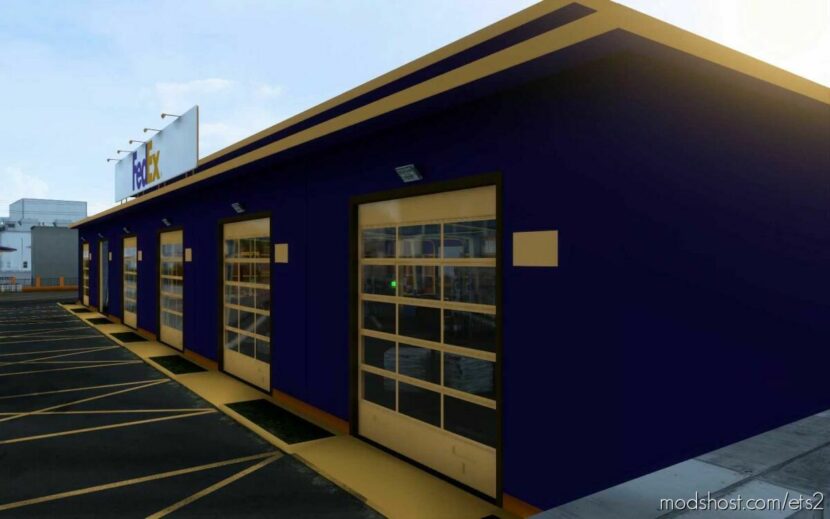 ETS2 Fedex Mod: Garage Fedex 1.44 (Featured)