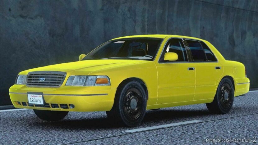 ETS2 Ford Car Mod: Crown Victoria 2012 V5.3 1.44 (Featured)