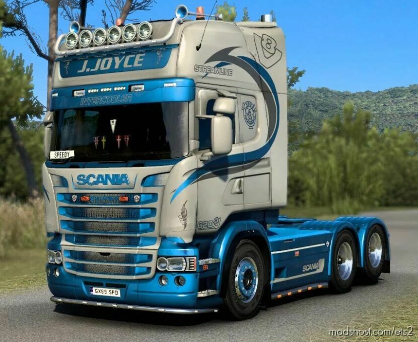 ETS2 Scania Skin Mod: RJL J.Joyce V1.2 (Featured)