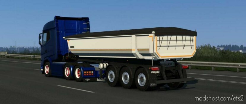 ETS2 Mod: Dumper Trailer Metalesp 21M³ V0.5 1.44 (Featured)