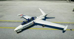 MSFS 2020 8K Livery Mod: Fouga CM-170 Magister – AIR France 8K (Image #2)