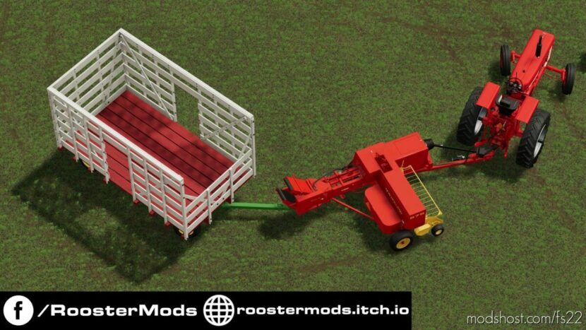 FS22 John Deere Pack Mod: Wooden Thrower Rack (Featured)