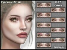 Sims 4 Female Hair Mod: Busenur41 Eyebrows N01 (Featured)