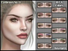 Sims 4 Elder Hair Mod: Busenur41 Eyebrows N13 (Featured)