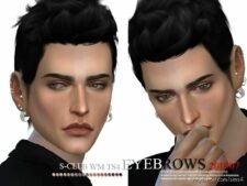 Sims 4 Female Hair Mod: S-Club WM TS4 Eyebrows 201907 (Image #2)