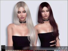 Sims 4 Female Mod: Anto – AVA (Hairstyle) (Featured)