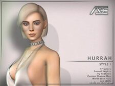 Sims 4 Female Mod: ADE – Hurrah Style 1 (Hairstyle) (Featured)