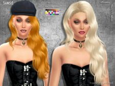 Sims 4 Female Mod: Sintiklia – Hair S19 Lana (Image #2)