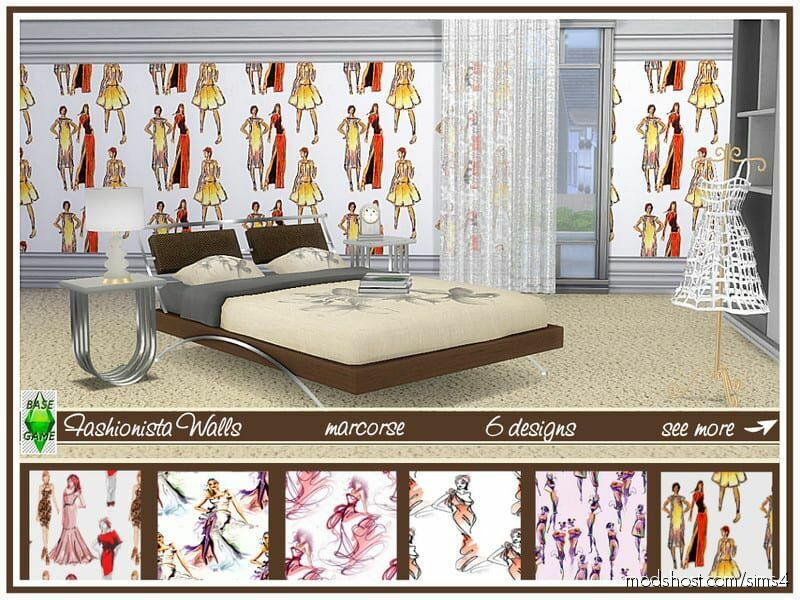 Sims 4 Mod: Fashionista Walls Marcorse (Featured)