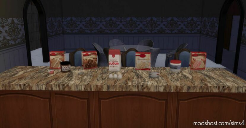 Sims 4 Object Mod: Grocery Baking Ingredient Items Part One! (Featured)