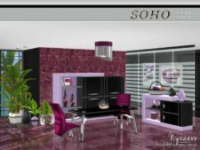 Sims 4 Set Mod: Soho Dining Room (Featured)