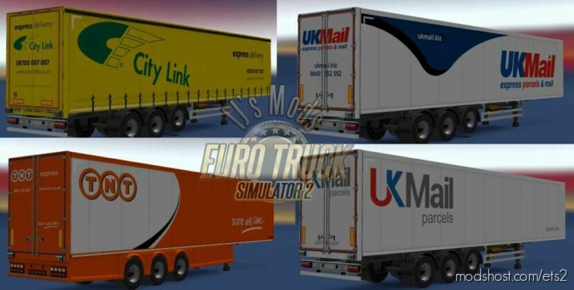 ETS2 Trailer Mod: Postal Service Group - Defunct Pack V9.4 (Featured)