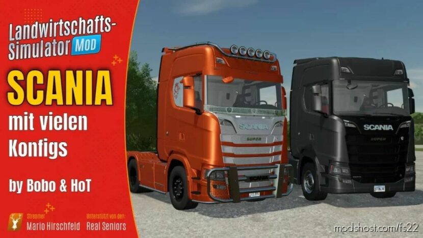 FS22 Scania Truck Mod: S Sattelzugmaschinen (Featured)