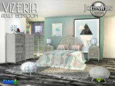 Sims 4 Set Mod: Vizeria Adult Bedroom (Image #4)