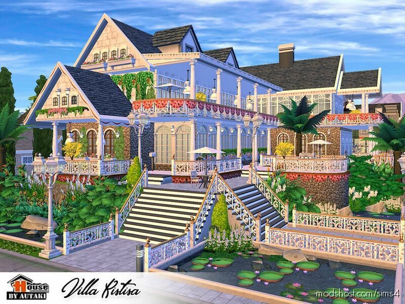 Sims 4 House Mod: Villa Kistisa (Featured)