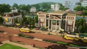 Sims 4 House Mod: Newcrest High School – NO CC (Featured)