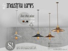 Sims 4 Object Mod: Industrial Lamps – Vintage Pendant Ceiling Lamp (Featured)