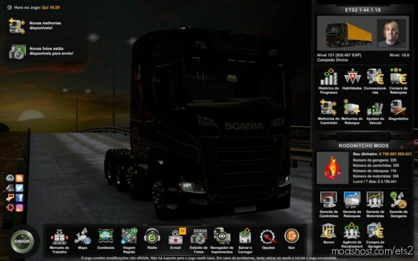 ETS2 Save Mod: Profile 1.44.1.1S 1.44 (Featured)