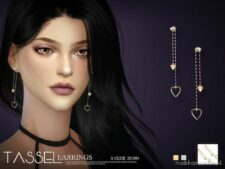 Sims 4 Accessory Mod: S-Club TS4 LL Earrings 201905 (Featured)