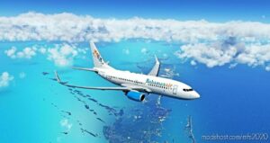 MSFS 2020 8K Livery Mod: Bahamasair 8K – Pmdg 737-700 (Image #2)