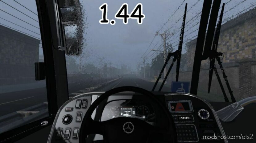 ETS2 Realistic Mod: HQ Rain Graphic And Sound Mod V4 1.44 (Featured)