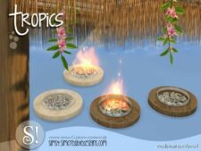 Sims 4 Object Mod: Tropics Outdoor – Firepit (Featured)