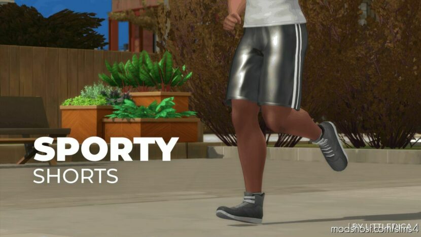 Sims 4 Male Clothes Mod: Sporty Shorts – Male Short Pants (Featured)