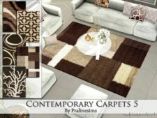 Sims 4 Set Mod: Contemporary Carpets 5 (Featured)