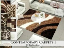 Sims 4 Set Mod: Contemporary Carpets 5 (Image #2)