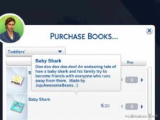 Sims 4 Recolor Mod: Baby Shark Custom Toddler Book (Image #2)